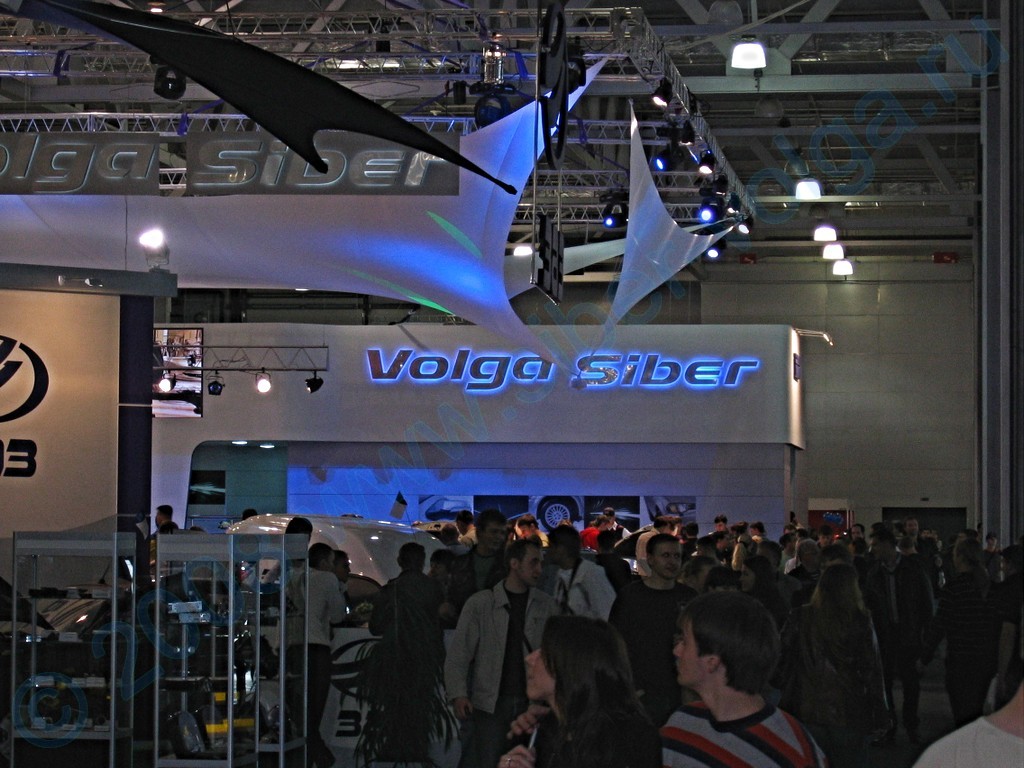 ММАС-2008: вывески Volga Siber над экспозицией ГАЗ