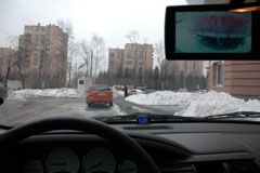 Паркуем Volga Siber задним ходом по камере - 2